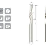 ALUMINIUM END MILL Z1 d8