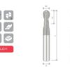 ARRAL-TOP BALL NOSE END MILL Z2 D8 L60 ALCrN