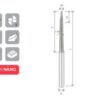CONICAL BALL NOSE END MILL Z2 D1,5-d6 C63x1,5º ALTIN-NANO