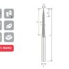 CONICAL BALL NOSE END MILL Z2 D1-d6 C20x1º ALTIN-NANO