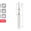 BALL NOSE END MILL Z2 D1-d6 U10 NECK ALTIN-NANO