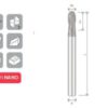 BALL NOSE END MILL Z2 D10-L150 EXTRA LONG ALTIN-NANO