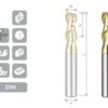 ALUMINIUM END MILL Z2 d10 ZRN