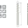 ALUMINIUM END MILL Z3 d10 LONG